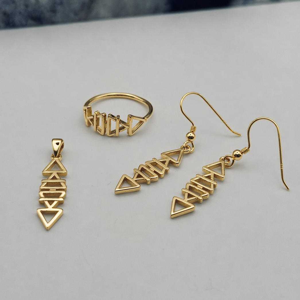 Path of the Elements: Sterling Silver Earrings