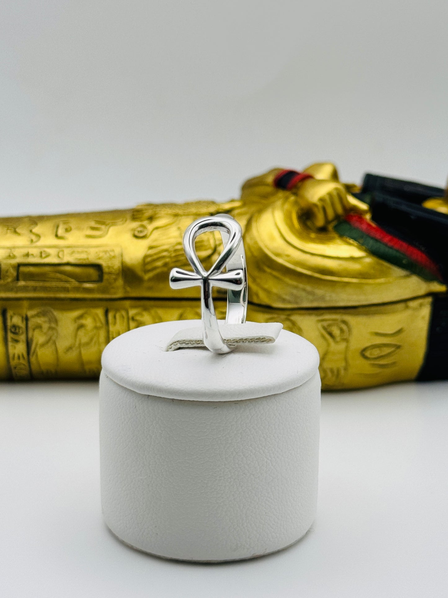 The Key of Life: Sterling Silver Egyptian Ankh Ring
