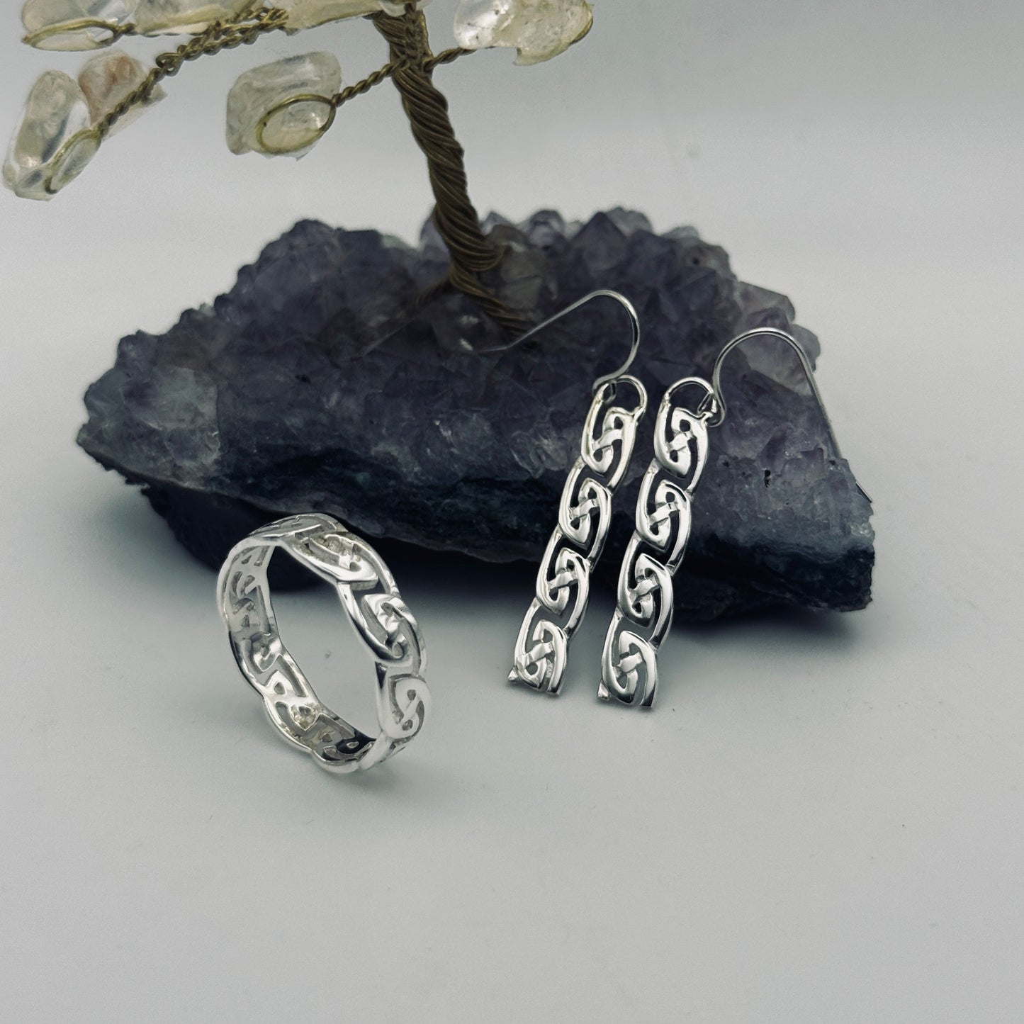 Secret of the Serpent: Sterling Silver Jewellery Set