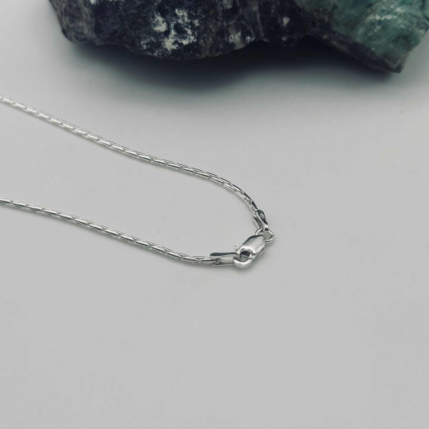 Drawn Cable Chain - Sterling Silver 1.3mm - 50cm