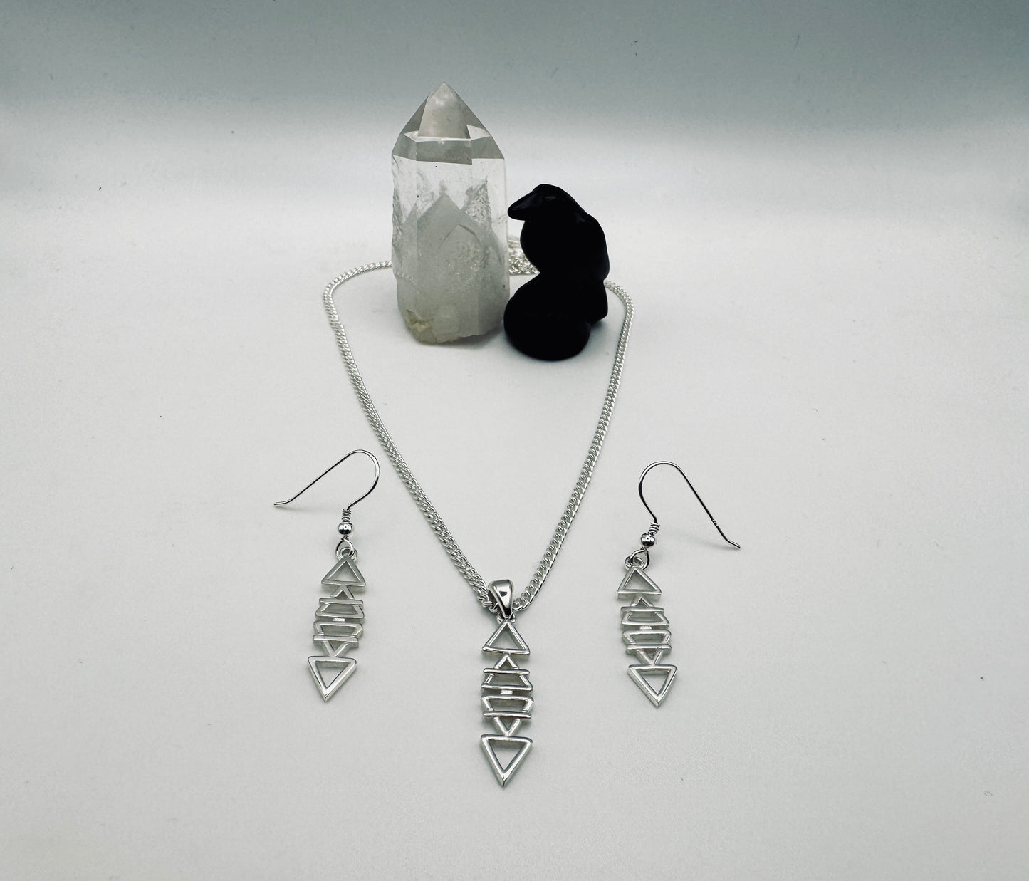 Path of the Elements: Sterling Silver Earrings