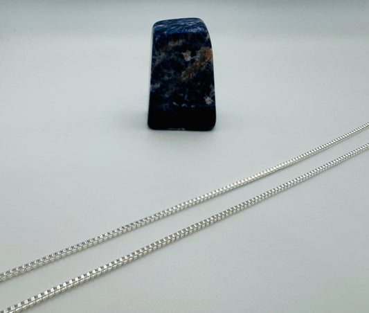 Classic Box Chain - Sterling Silver 1.5mm - 50cm