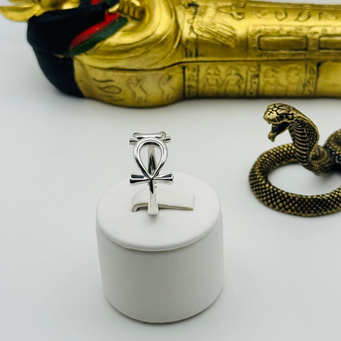 Ankh of Polarity Ring – Sacred Duality