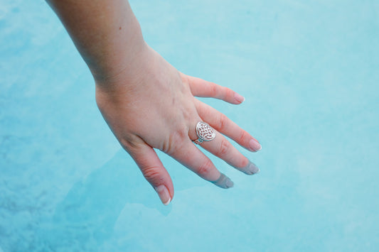 Harmony of the Serpent – Sterling Silver Ring of Healing & Flow | Vertical