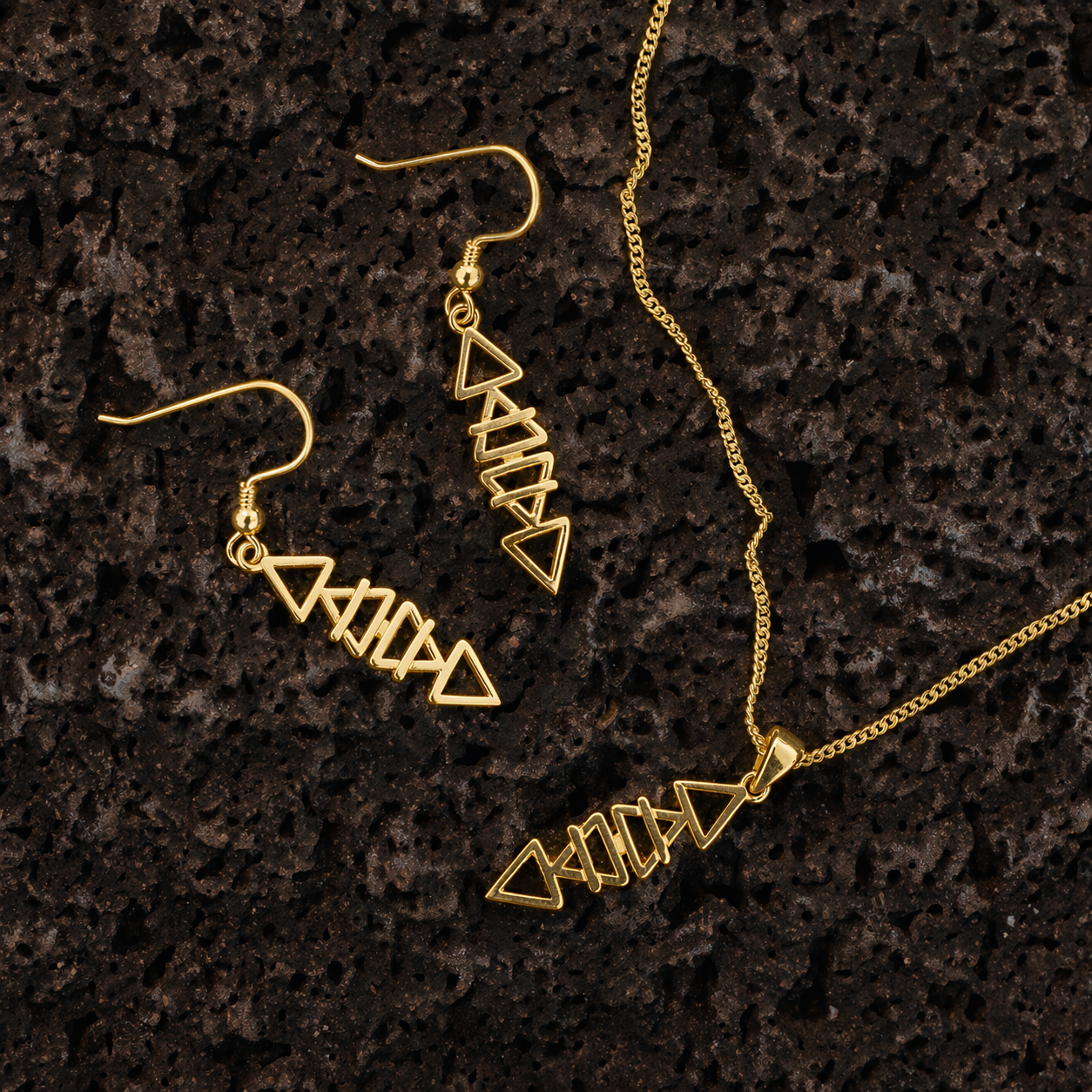 Path of the Elements: 9ct Gold Pendant