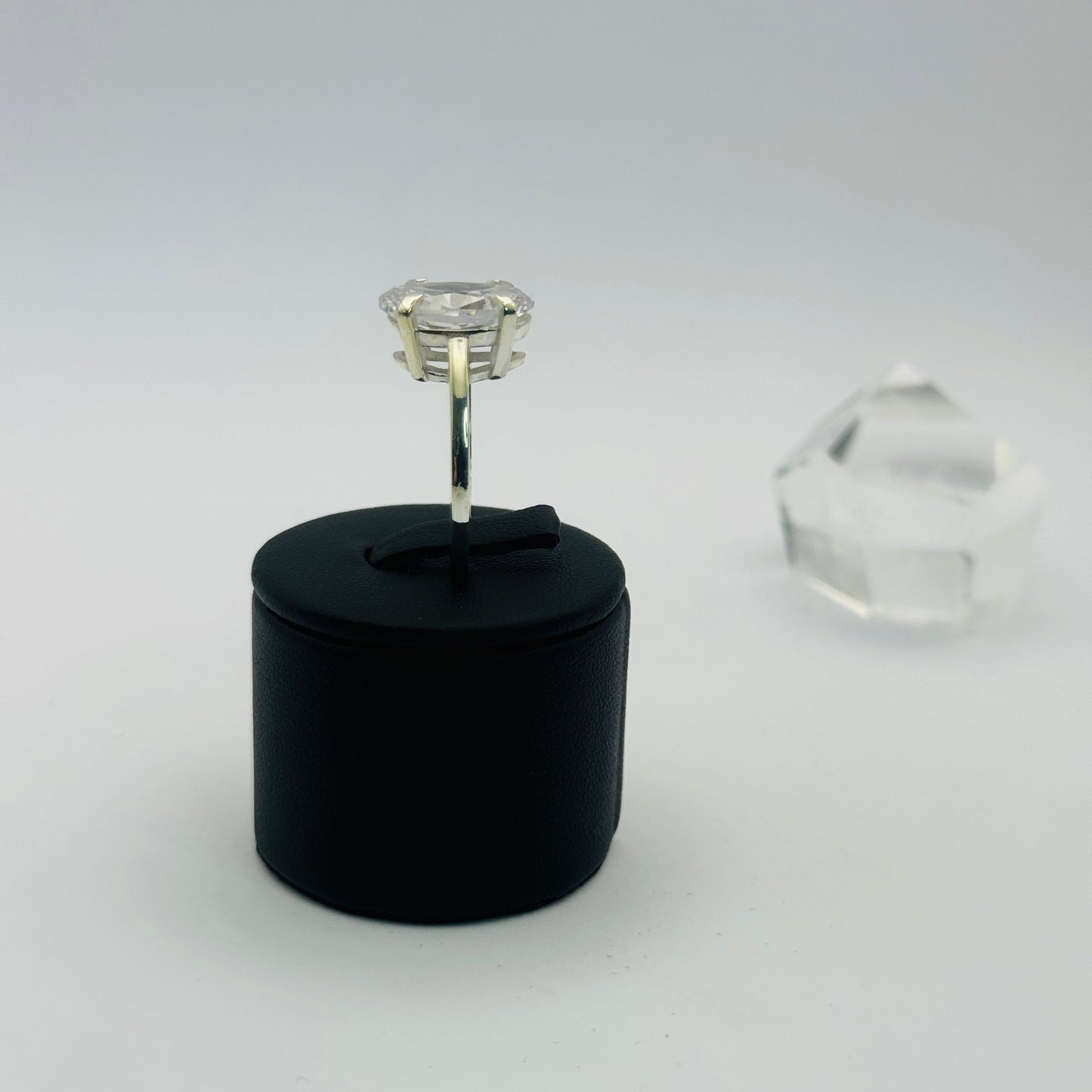 Coloured Court Ring | White CZ