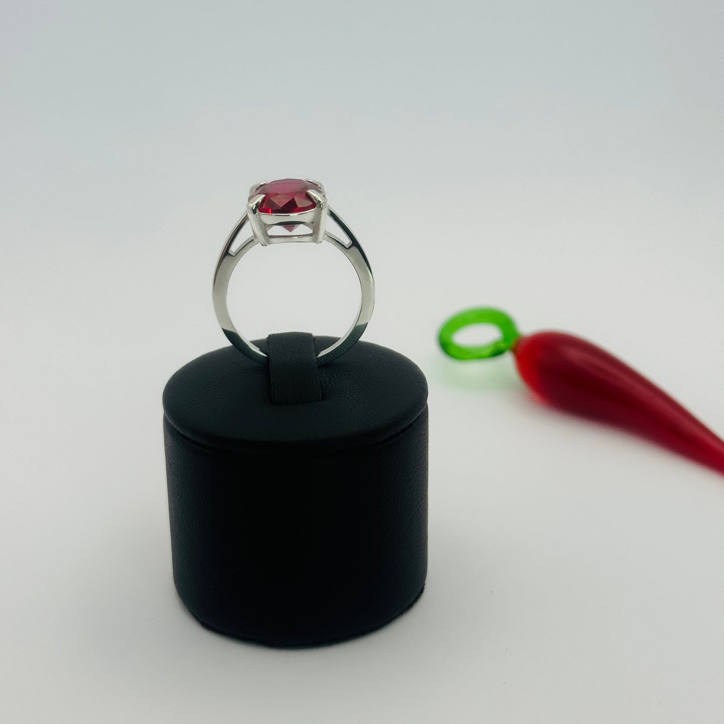 Coloured Court Ring | Lab Grown  Ruby