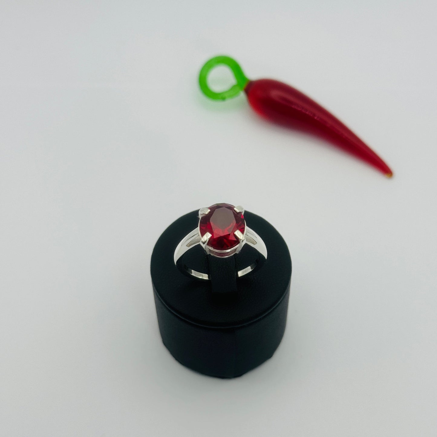 Coloured Court Ring | Lab Grown  Ruby