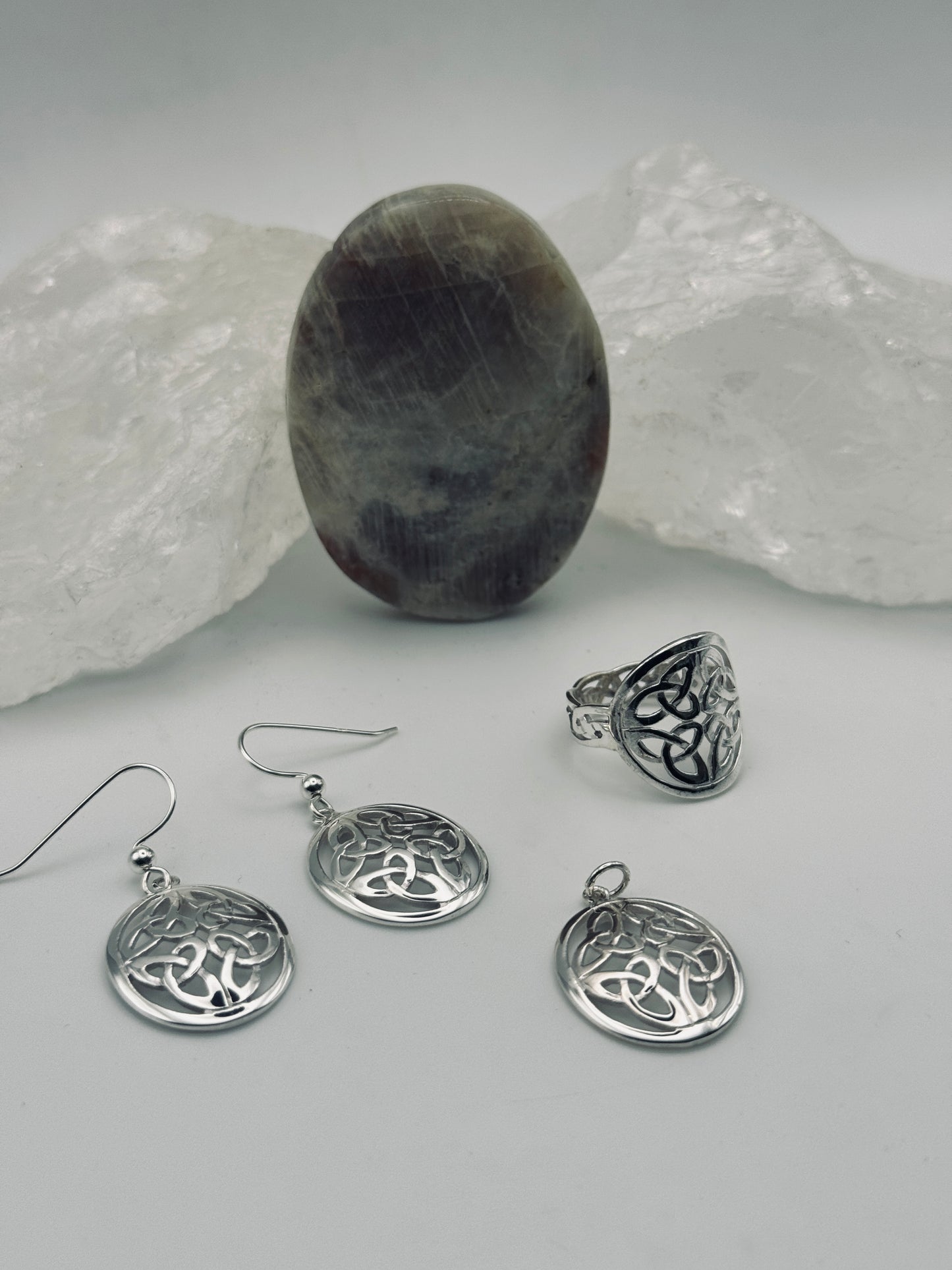 The Harmony of Four: Sterling Silver Celtic Jewellery Set