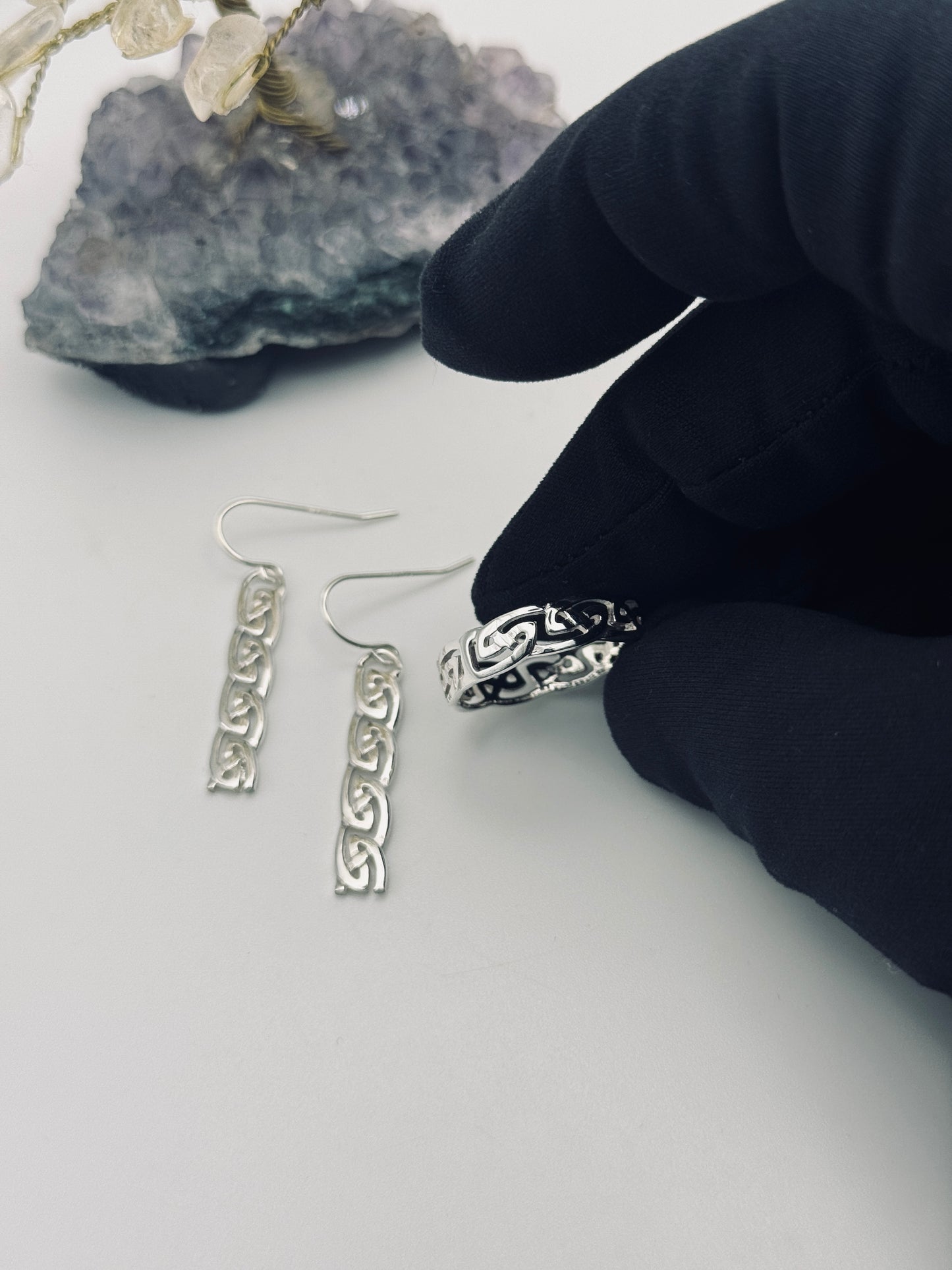 Secret of the Serpent: Sterling Silver Jewellery Set