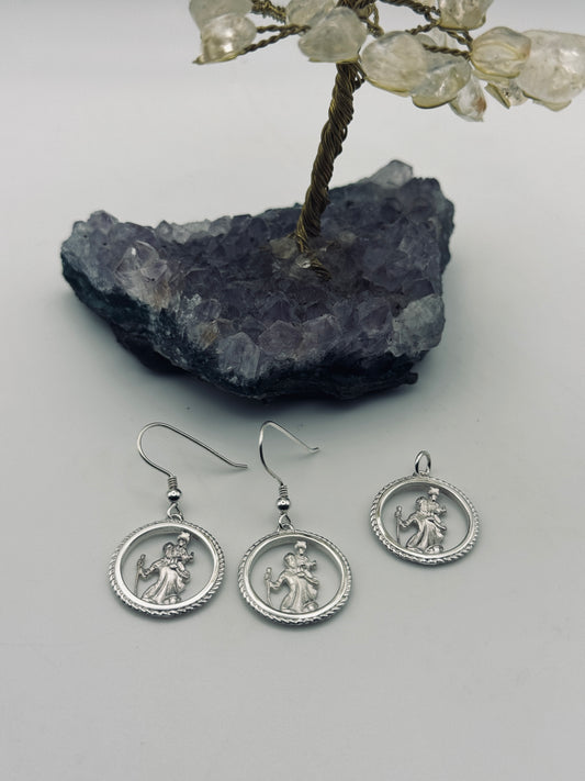 Heritage St Christopher: Sterling Silver JewellerySet