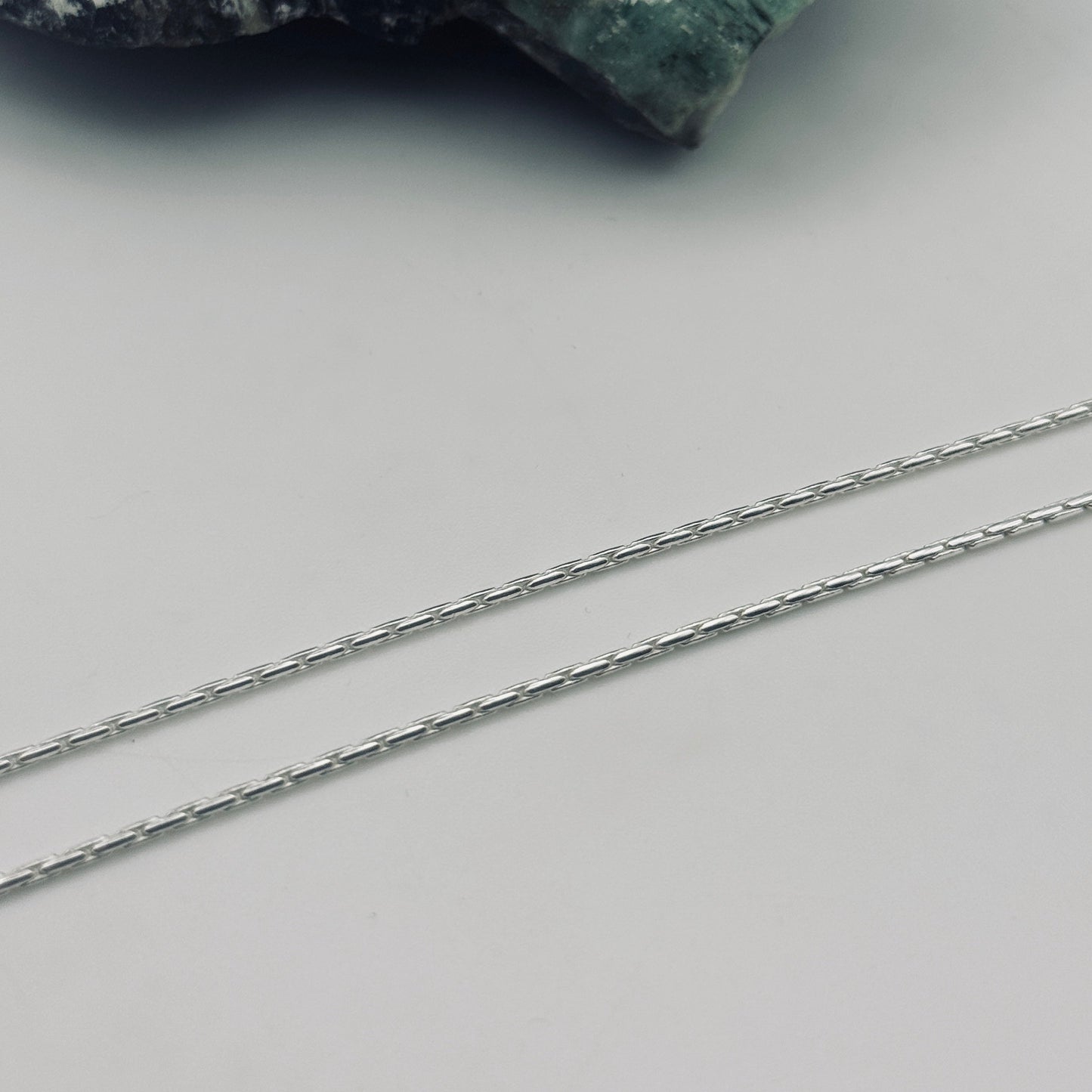 Drawn Cable Chain - Sterling Silver 1.3mm - 50cm