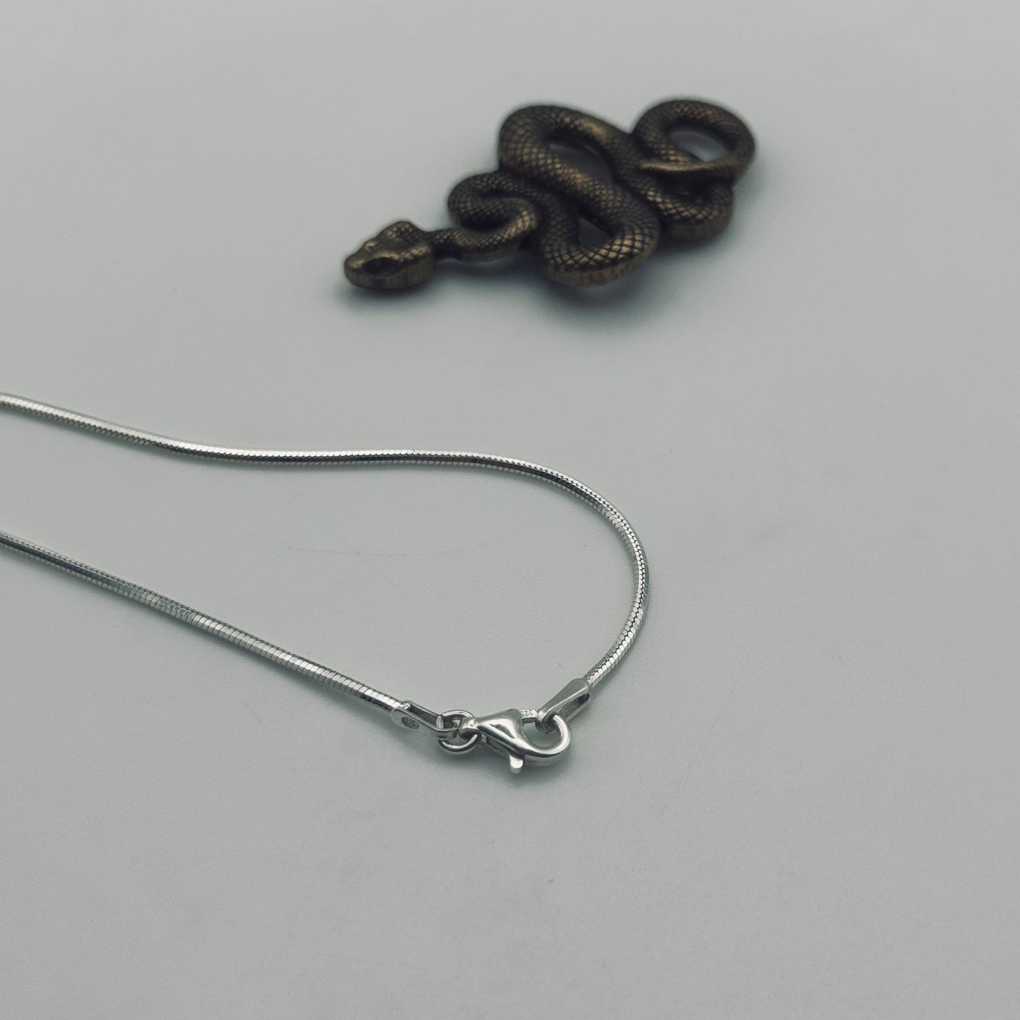 Diamond Cut Snake Chain - Sterling Silver 1mm - 50cm