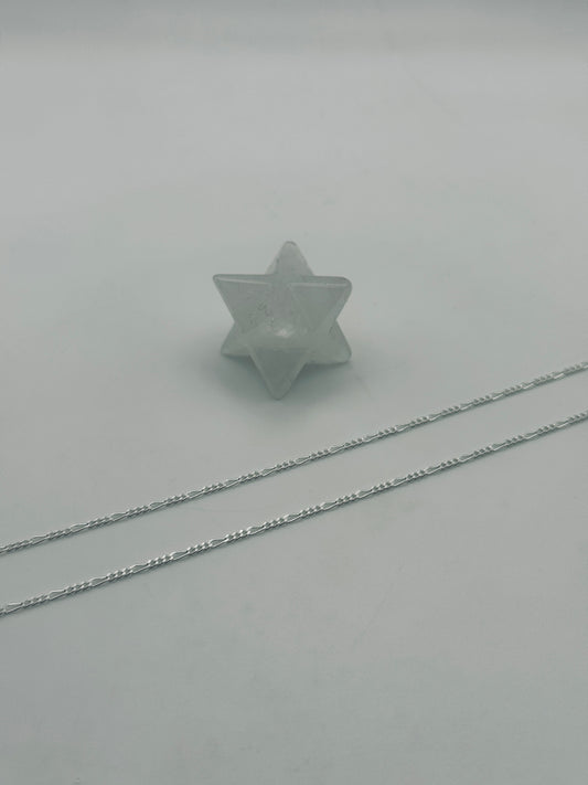 Diamond Cut Figaro Chain - Sterling Silver 1.7mm - 45cm