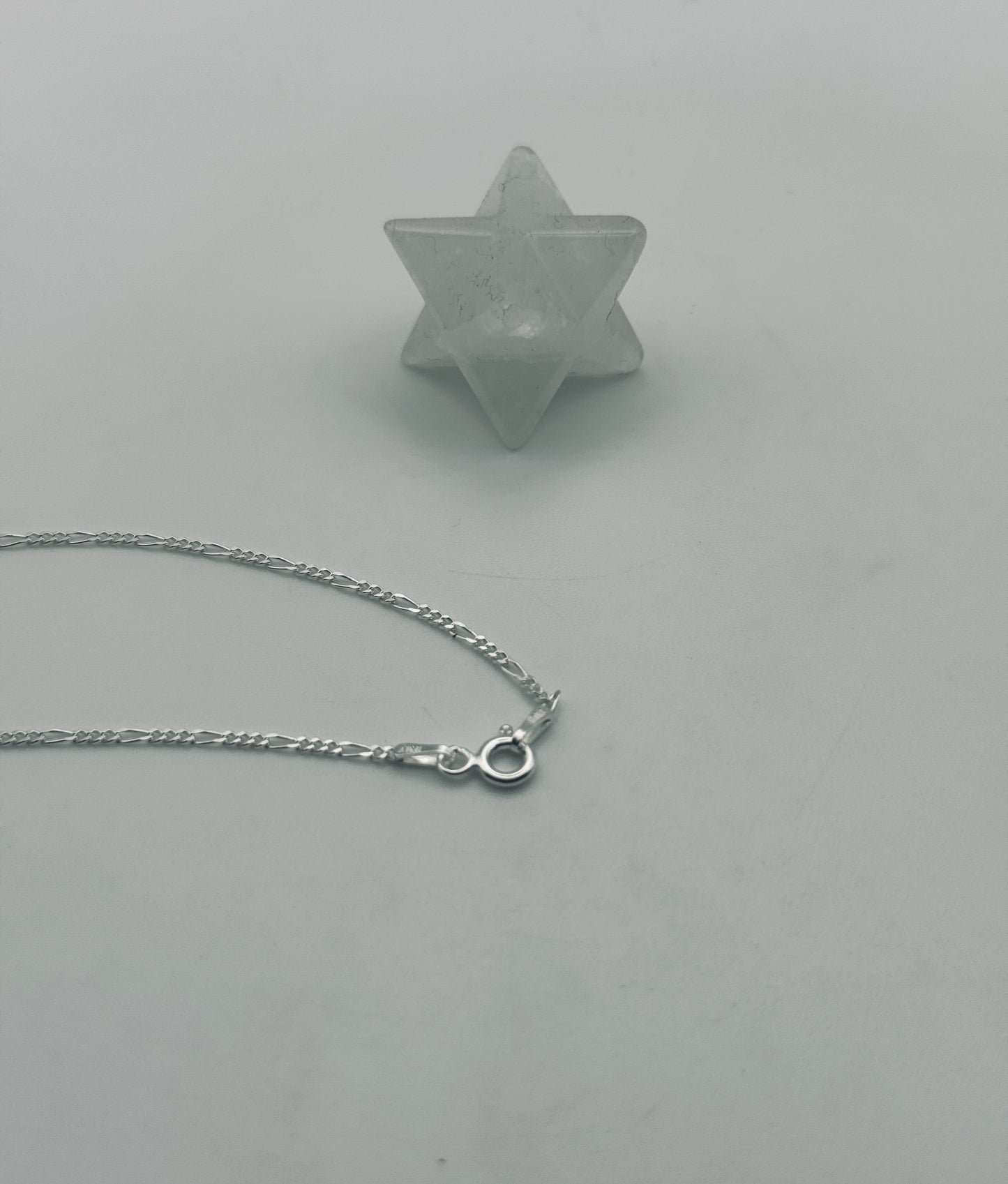 Diamond Cut Figaro Chain - Sterling Silver 1.7mm - 45cm