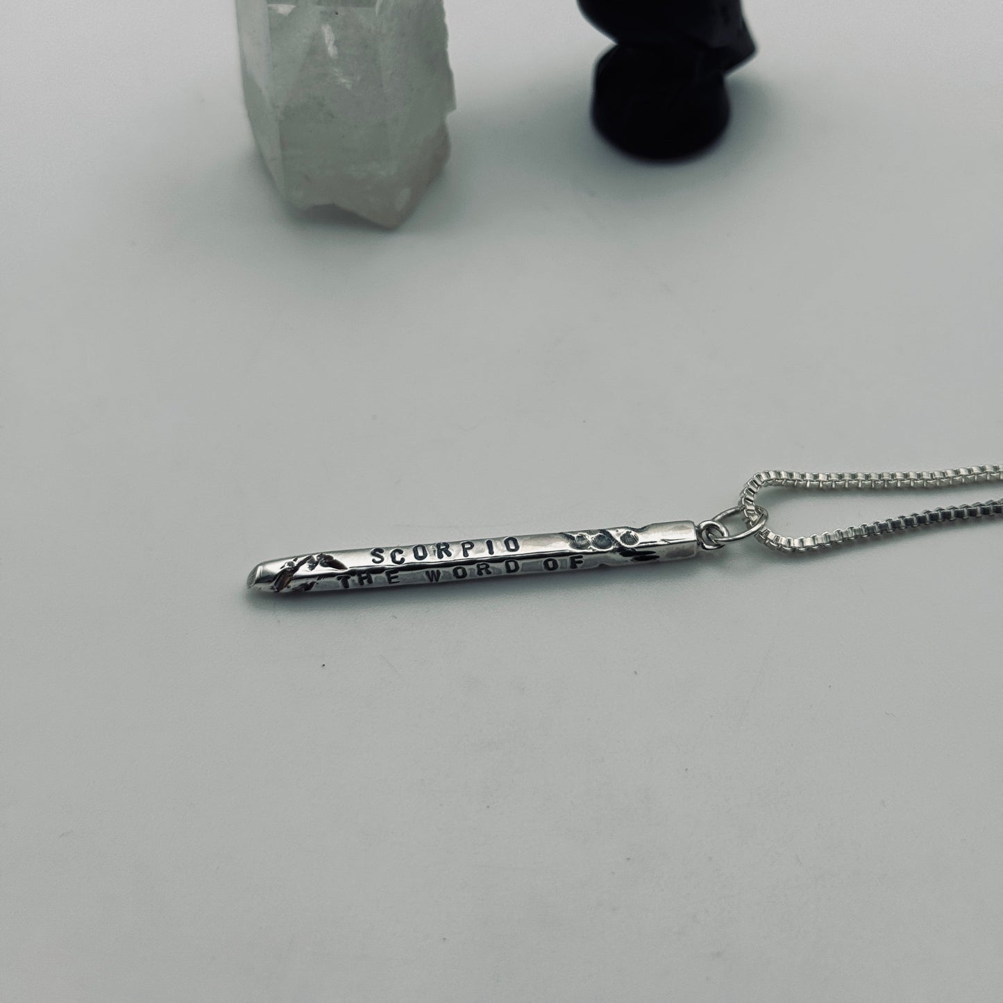 Mercury’s Wand Talisman: Sterling Silver Pendant of Word & Passion