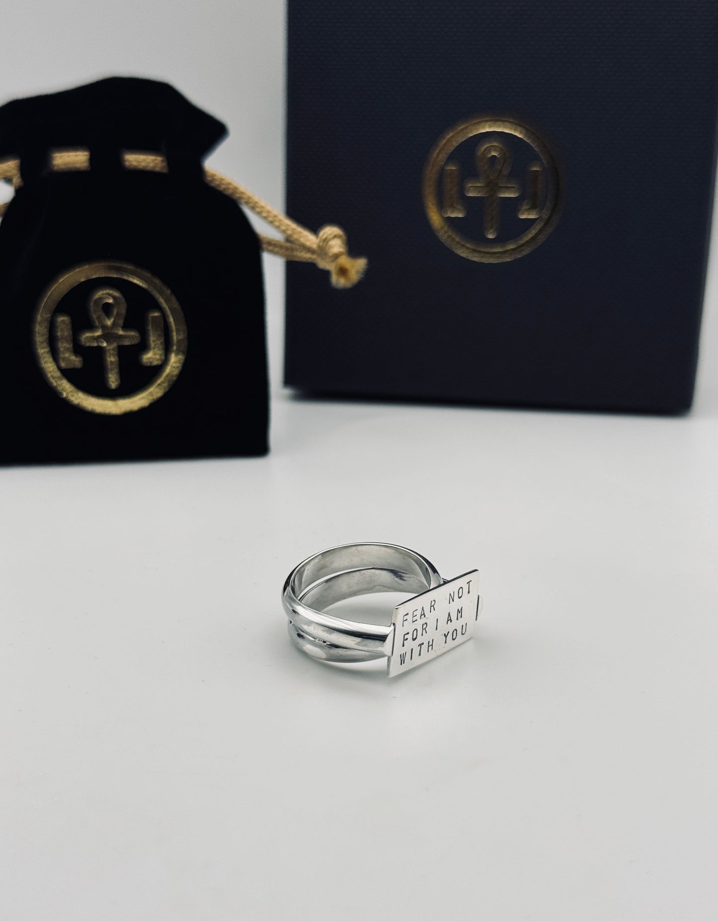 The Talisman of Faith: Sterling Silver Ring of Hope & Divine Protection