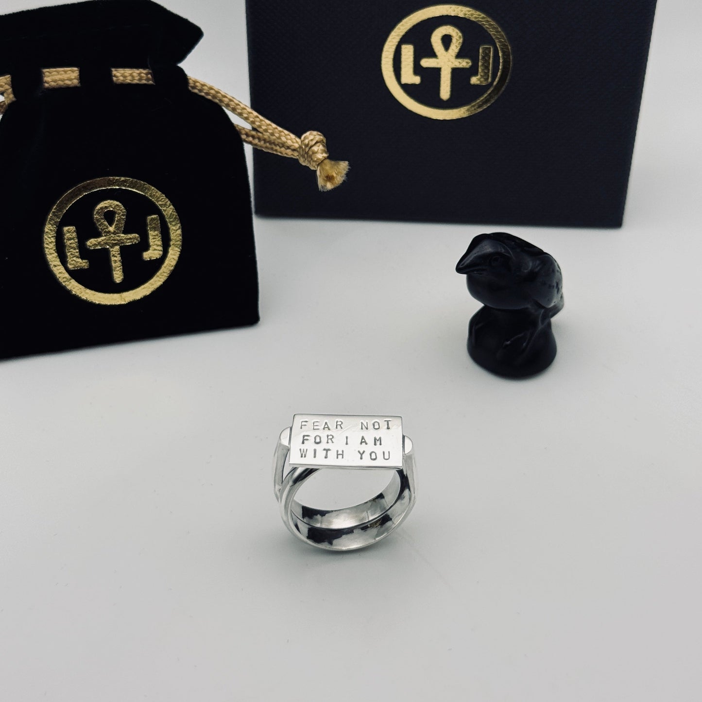 The Talisman of Faith: Sterling Silver Ring of Hope & Divine Protection