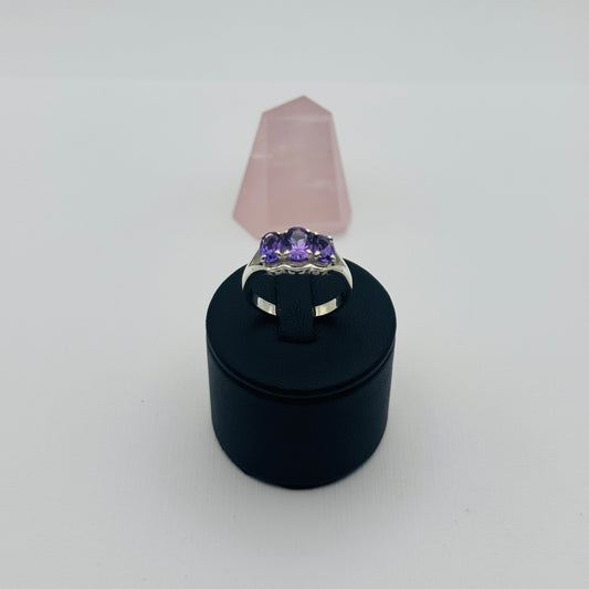 Made for a Princess: Sterling Silver Amethyst Talisman