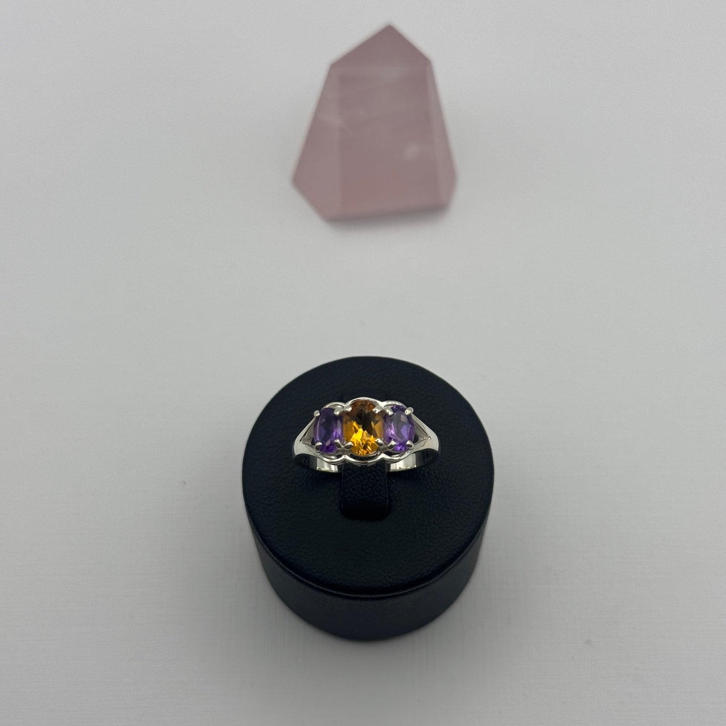 Made for a Princess: Sterling Silver Citrine & Amethyst Talisman