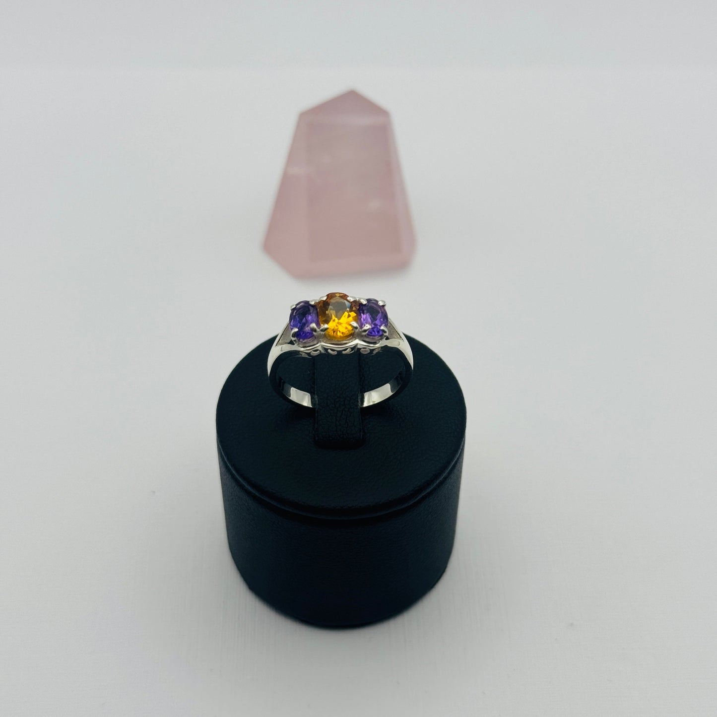 Made for a Princess: Sterling Silver Citrine & Amethyst Talisman