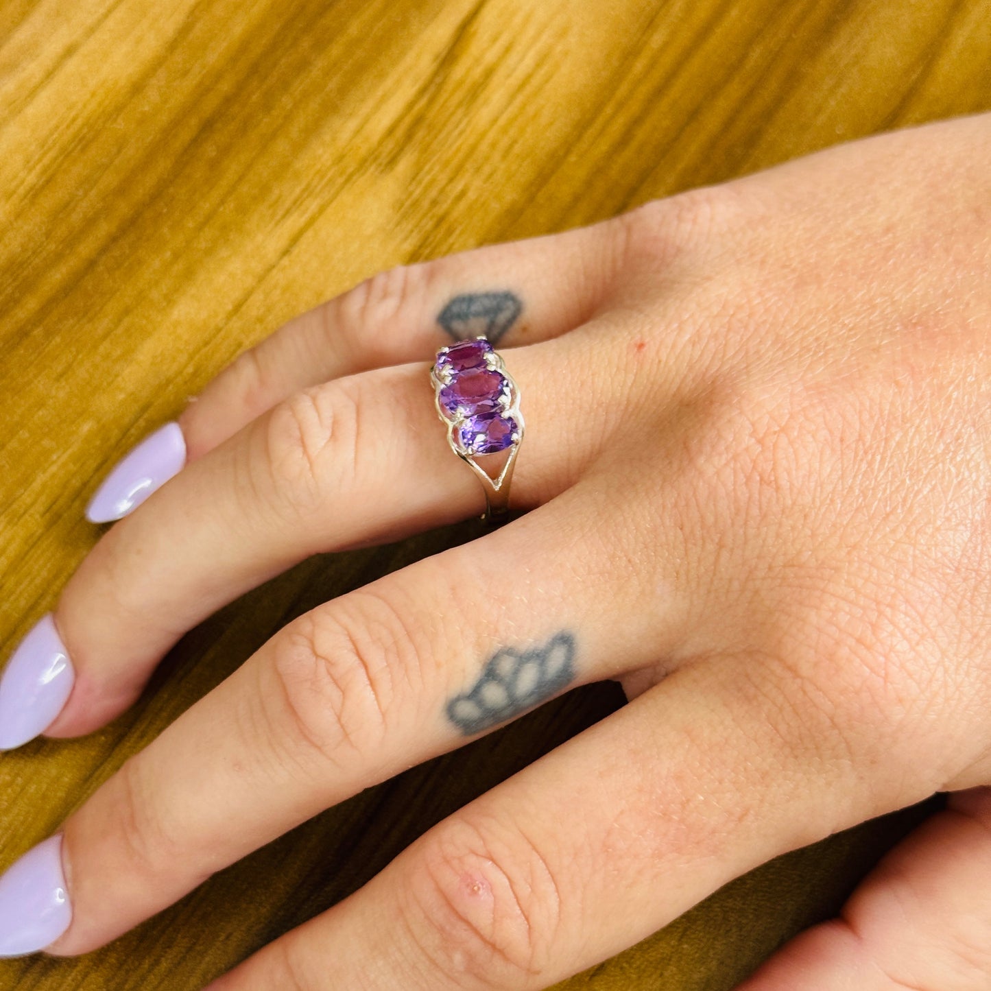 Made for a Princess: Sterling Silver Amethyst Talisman