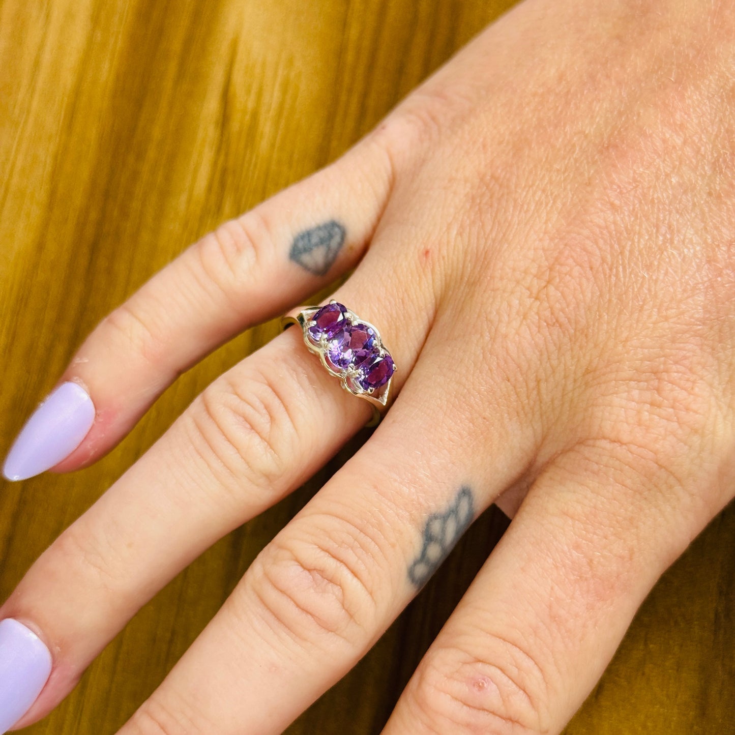 Made for a Princess: Sterling Silver Amethyst Talisman