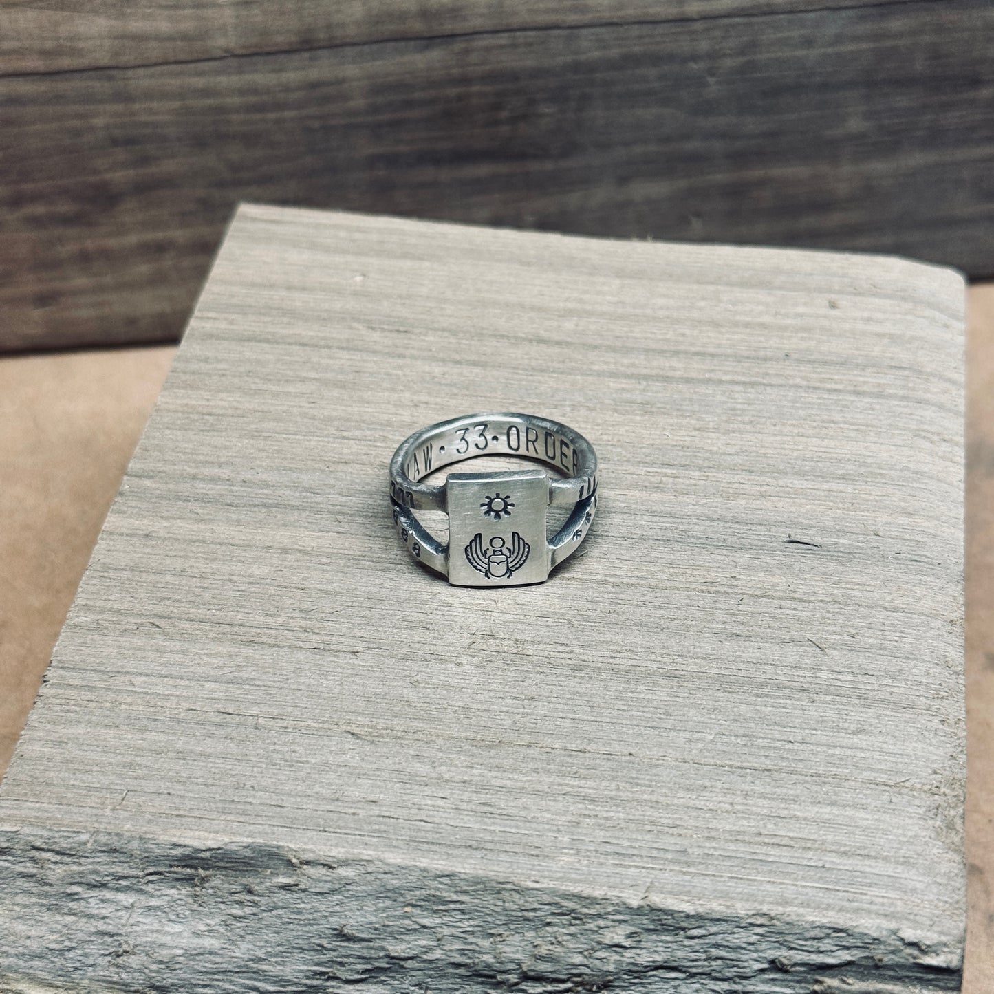 The Scarab Oath Ring - The Ring of Law, Rebirth & Bound Commitment