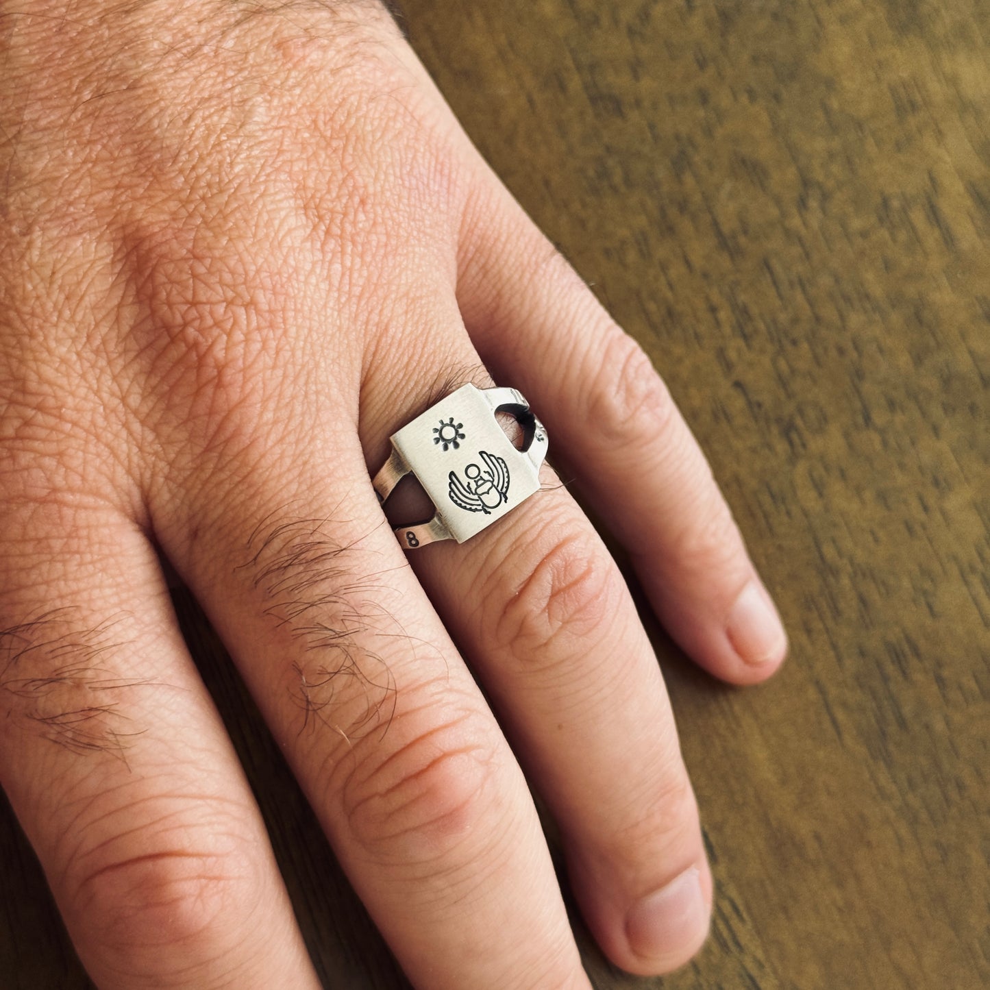 The Scarab Oath Ring - The Ring of Law, Rebirth & Bound Commitment