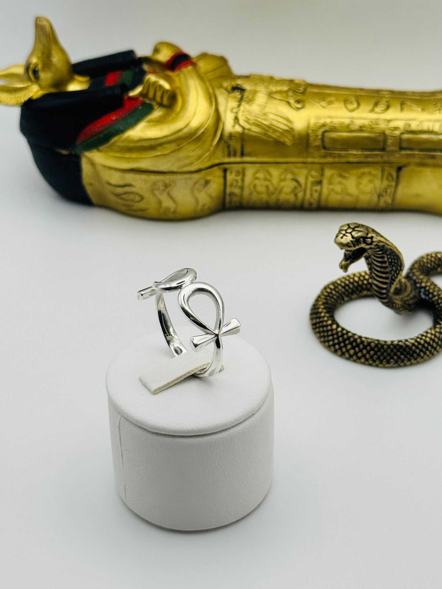 The Ankh of Polarity: Sterling Silver Ring