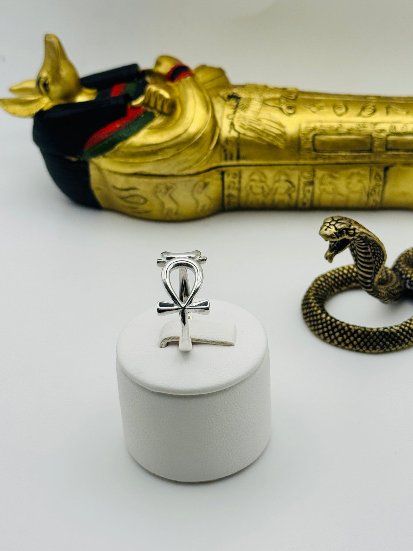 The Ankh of Polarity: Sterling Silver Ring