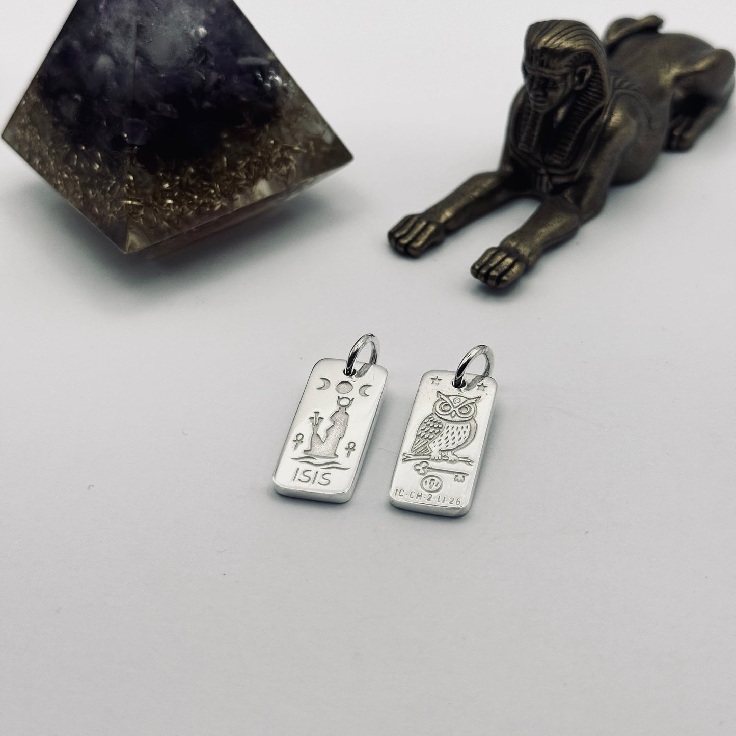The High Priestess' Charm – Sterling Silver Talisman of Reflection & Sacred Knowing