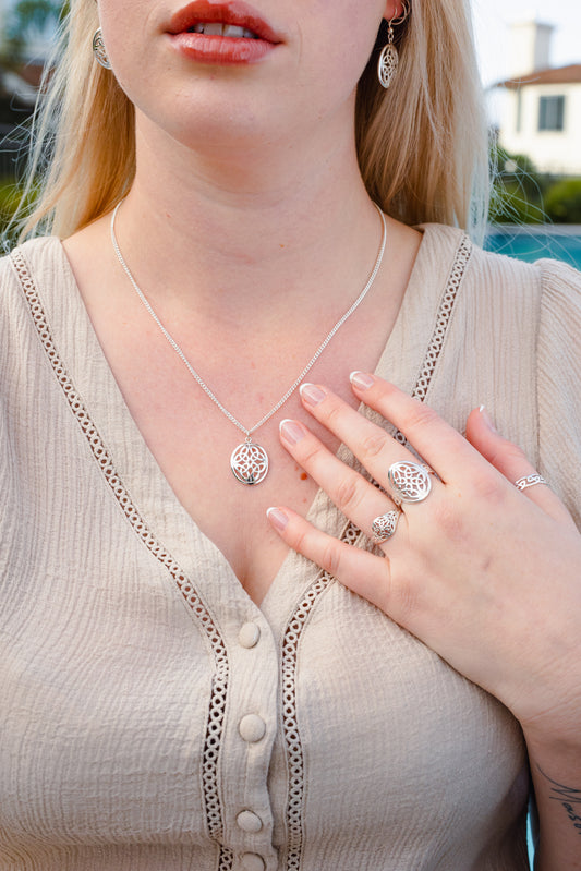 Harmony of Four: Sterling Silver Pendant
