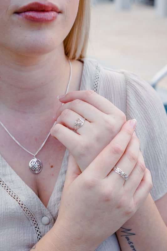 Harmony of Six: Sterling Silver Ring