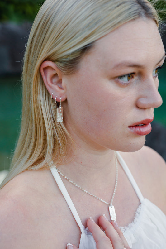 The Magician's Charm: Sterling Silver Earrings