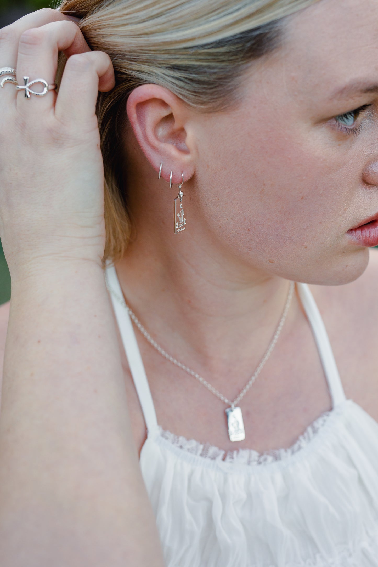 The Magician's Charm: Sterling Silver Earrings