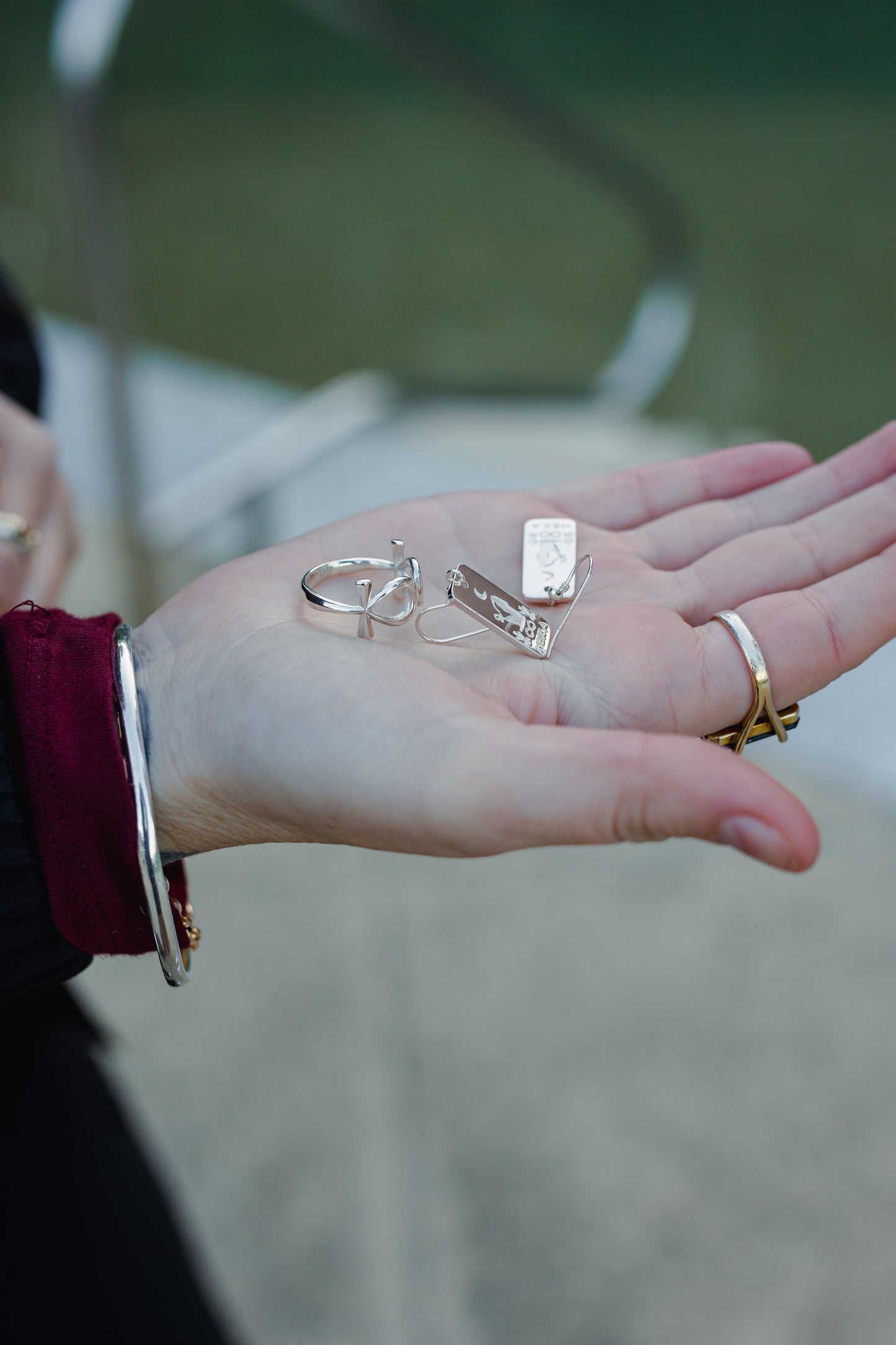 The Magician's Charm: Sterling Silver Earrings