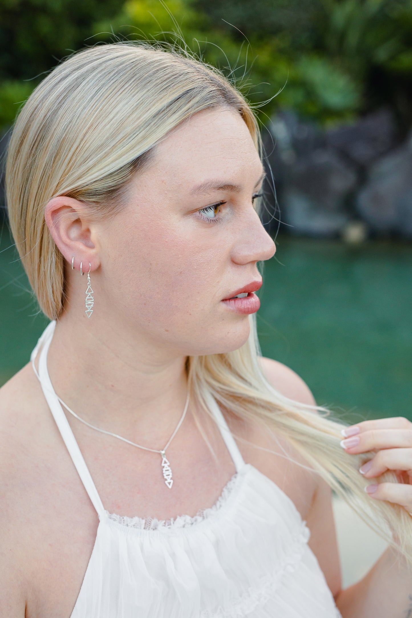 Path of the Elements: Sterling Silver Earrings