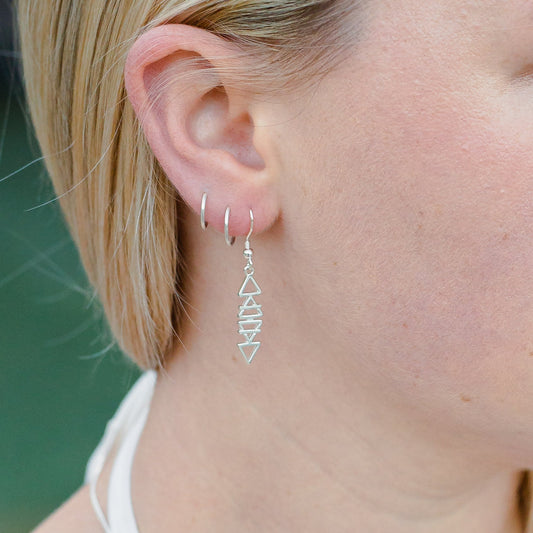 Path of the Elements: Sterling Silver Earrings