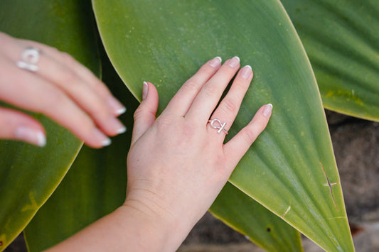 The Key of Life: Sterling Silver Eternal Ankh Ring
